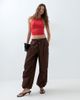 ASOS DESIGN ASOS DESIGN parachute cargo pants in chocolate-Brown - 1