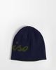 ASOS DESIGN ASOS DESIGN paraiso graphic reversible skull beanie in navy - 3