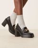 ASOS DESIGN ASOS DESIGN Parker high heel loafers in black - 1