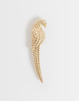 ASOS DESIGN ASOS DESIGN parrot brooch in gold tone