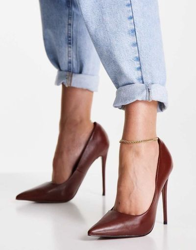 ASOS DESIGN ASOS DESIGN Passion stiletto pumps in chocolate-Brown