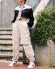 ASOS DESIGN ASOS DESIGN patch pocket parachute cargo pants in stone-Neutral - 4