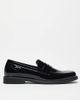 ASOS DESIGN ASOS DESIGN patent penny loafers in black - 3