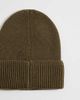 ASOS DESIGN ASOS DESIGN patterned edge rib knit beanie in khaki green - 3