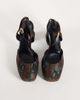 ASOS DESIGN ASOS DESIGN Peaked platform high heeled shoes in chocolate velvet-Brown - 2