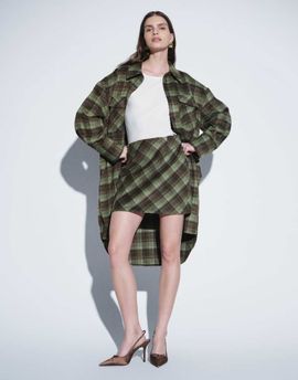 ASOS DESIGN ASOS DESIGN pelmet mini skirt set in green check