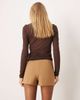 ASOS DESIGN ASOS DESIGN pelmet mini skort in camel-Neutral - 4