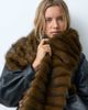 ASOS DESIGN ASOS DESIGN pelted faux fur scarf in chocolate-Brown - 3