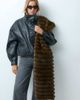 ASOS DESIGN ASOS DESIGN pelted faux fur scarf in chocolate-Brown - 4