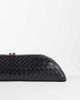 ASOS DESIGN ASOS DESIGN pencil case elongated clutch in black weave - 4