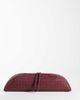 ASOS DESIGN ASOS DESIGN pencil case elongated clutch in burgundy weave-Red - 1
