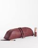 ASOS DESIGN ASOS DESIGN pencil case elongated clutch in burgundy weave-Red - 2
