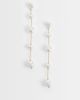 ASOS DESIGN ASOS DESIGN pendant earring with faux freshwater drops in gold tone-White - 1