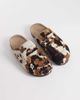 ASOS DESIGN ASOS DESIGN penny loafer mules in cow print-Multi - 1