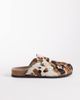 ASOS DESIGN ASOS DESIGN penny loafer mules in cow print-Multi - 3