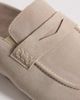 ASOS DESIGN ASOS DESIGN penny loafer mules in stone suede-Neutral - 4