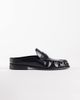 ASOS DESIGN ASOS DESIGN penny loafer mules with ruching in black - 1