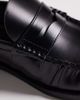 ASOS DESIGN ASOS DESIGN penny loafer mules with ruching in black - 3