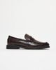 ASOS DESIGN ASOS DESIGN penny loafers in brown and faux snake - 1