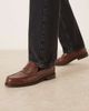 ASOS DESIGN ASOS DESIGN penny loafers in brown faux croc - 1