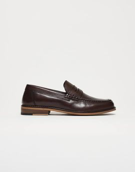 ASOS DESIGN ASOS DESIGN penny loafers in brown leather