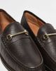 ASOS DESIGN ASOS DESIGN penny loafers in brown leather with snaffles - 2
