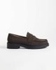 ASOS DESIGN ASOS DESIGN penny loafers in brown texture - 1