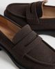ASOS DESIGN ASOS DESIGN penny loafers in brown texture - 4