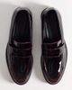 ASOS DESIGN ASOS DESIGN penny loafers in burgundy patent-Red - 3
