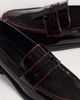 ASOS DESIGN ASOS DESIGN penny loafers in burgundy patent-Red - 4