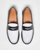 ASOS DESIGN ASOS DESIGN penny loafers in textured black and white leather - 4