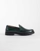 ASOS DESIGN ASOS DESIGN penny loafers in textured bottle green leather - 2