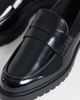 ASOS DESIGN ASOS DESIGN penny loafers with cleated sole in black - 3