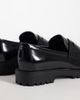 ASOS DESIGN ASOS DESIGN penny loafers with cleated sole in black - 4