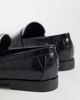 ASOS DESIGN ASOS DESIGN penny loafers with coin detailing in black croc - 3
