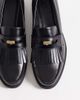 ASOS DESIGN ASOS DESIGN penny loafers with fringe and coin detail in black - 1