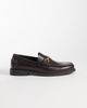 ASOS DESIGN ASOS DESIGN penny loafers with gold-tone snaffle detailing in brown - 1