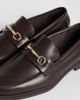 ASOS DESIGN ASOS DESIGN penny loafers with gold-tone snaffle detailing in brown - 3