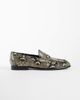 ASOS DESIGN ASOS DESIGN penny loafers with ruching in faux snake-Multi - 1