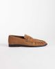 ASOS DESIGN ASOS DESIGN penny loafers with ruching in tan suede-Brown - 3
