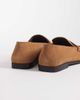 ASOS DESIGN ASOS DESIGN penny loafers with ruching in tan suede-Brown - 4