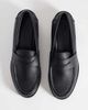 ASOS DESIGN ASOS DESIGN penny loafers with snaffle and contrast stitching in black saffiano - 2