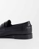 ASOS DESIGN ASOS DESIGN penny loafers with snaffle and contrast stitching in black saffiano - 4