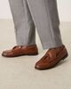 ASOS DESIGN ASOS DESIGN penny loafers with tassels in tan leather-Brown - 1