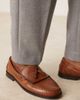 ASOS DESIGN ASOS DESIGN penny loafers with tassels in tan leather-Brown - 3