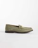 ASOS DESIGN ASOS DESIGN Penny snaffle loafers in khaki suede-Green - 1