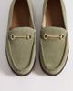 ASOS DESIGN ASOS DESIGN Penny snaffle loafers in khaki suede-Green - 2