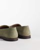 ASOS DESIGN ASOS DESIGN Penny snaffle loafers in khaki suede-Green - 3
