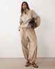 ASOS DESIGN ASOS DESIGN performance fabric funnel neck balloon jacket in stone - part of a set-Neutral - 1
