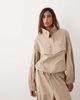 ASOS DESIGN ASOS DESIGN performance fabric funnel neck balloon jacket in stone - part of a set-Neutral - 3